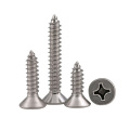 St.22*15mm Self tapping screws with Phillips CSK head Fine Thread Sharp point  Pozi stainless steel